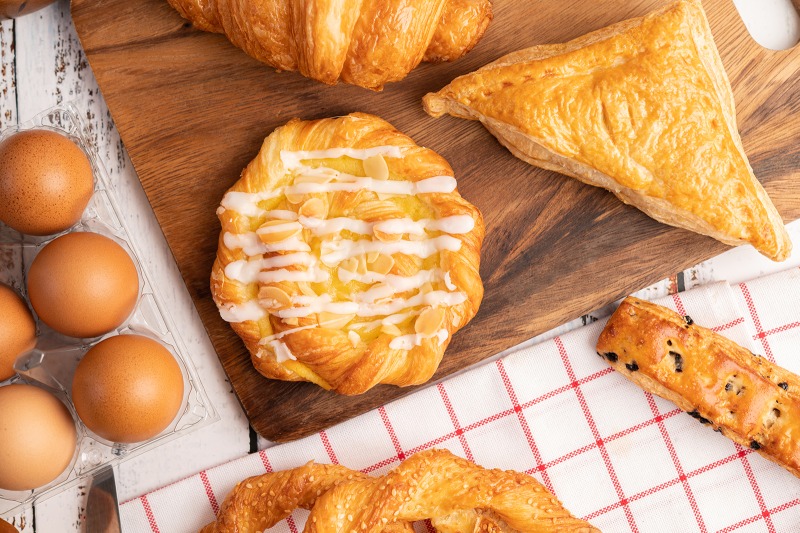 various-breads-eggs-red-white-cloth.jpg